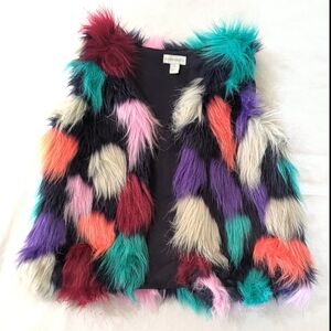 Appaman Multicolor Faux Fur Kids Vest